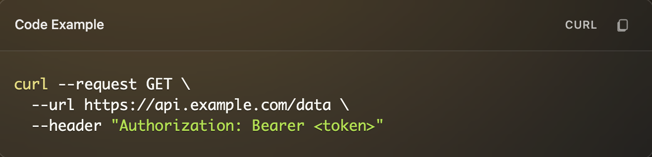 code block